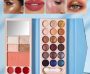 Luxurious makeup palette with 36 eyeshadows, lip colors, and face makeup, perfect for creating stunning looks.